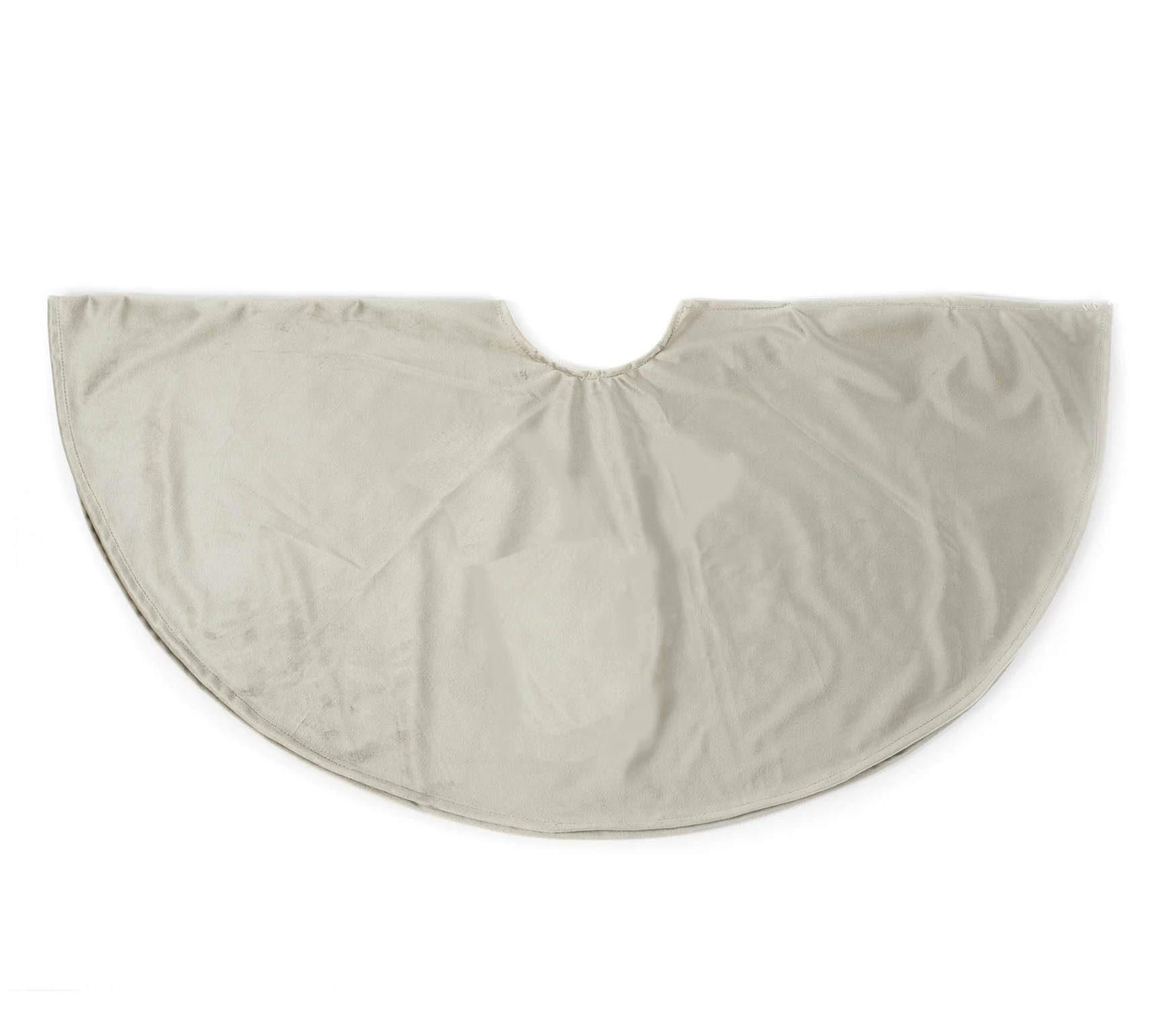 ANNA's collection BOOMKLEED FLUWEEL D120CM TAUPE