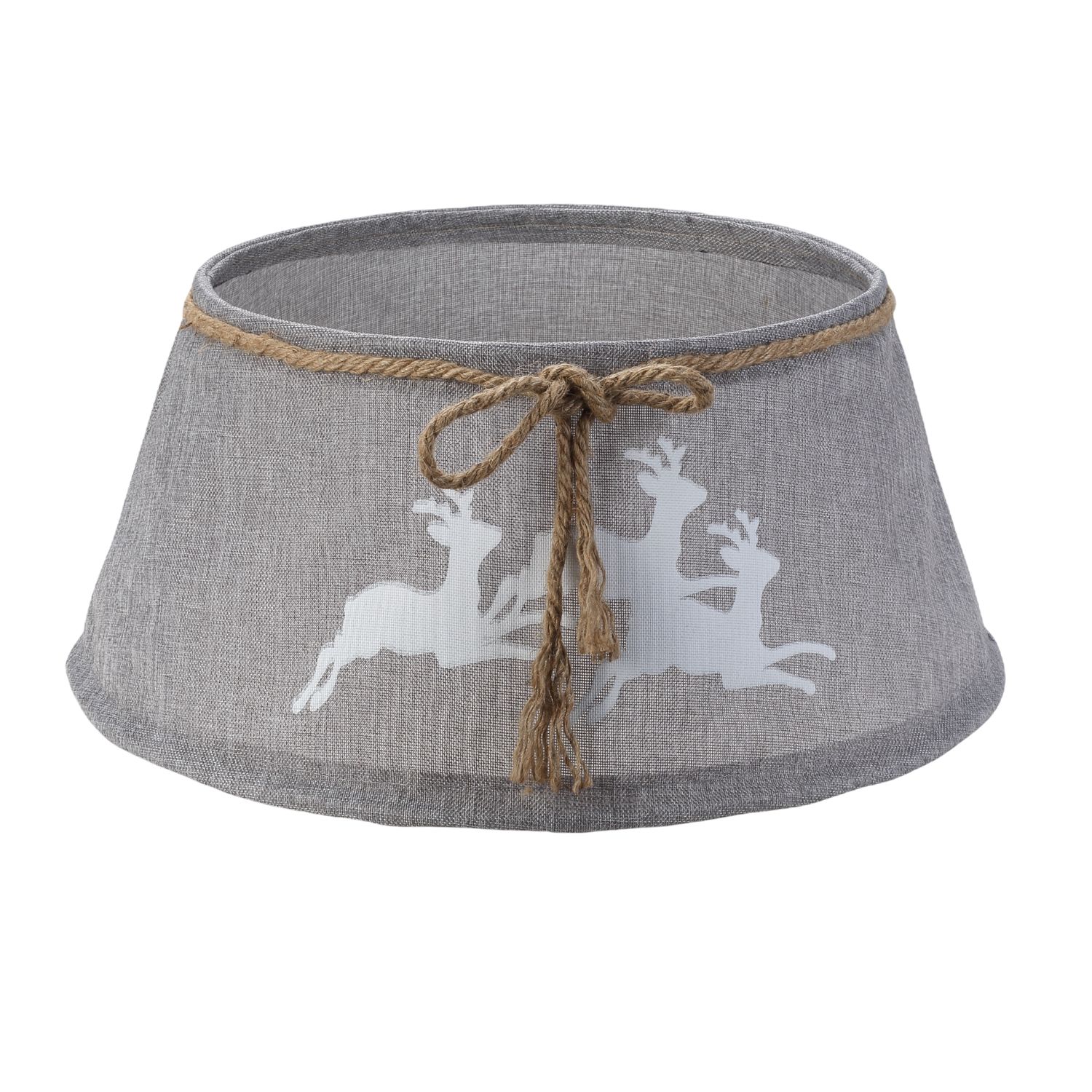 Central Park Kerstboomrok - Rood En Grijs - D56cm