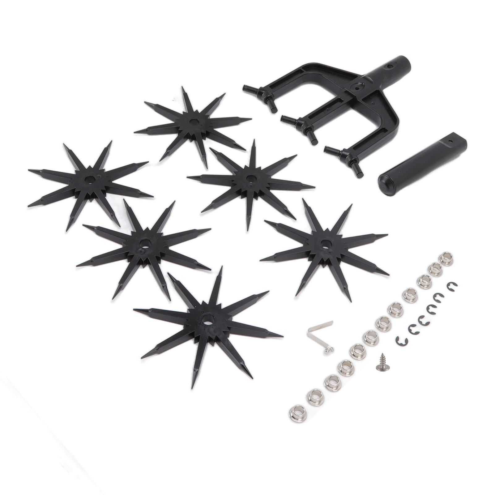 Neoglint Tuingrondverticuteerder Slijtvast 2 in 1 Geventileerde Verticuteerder Roterende Tuinfrees voor Tuin