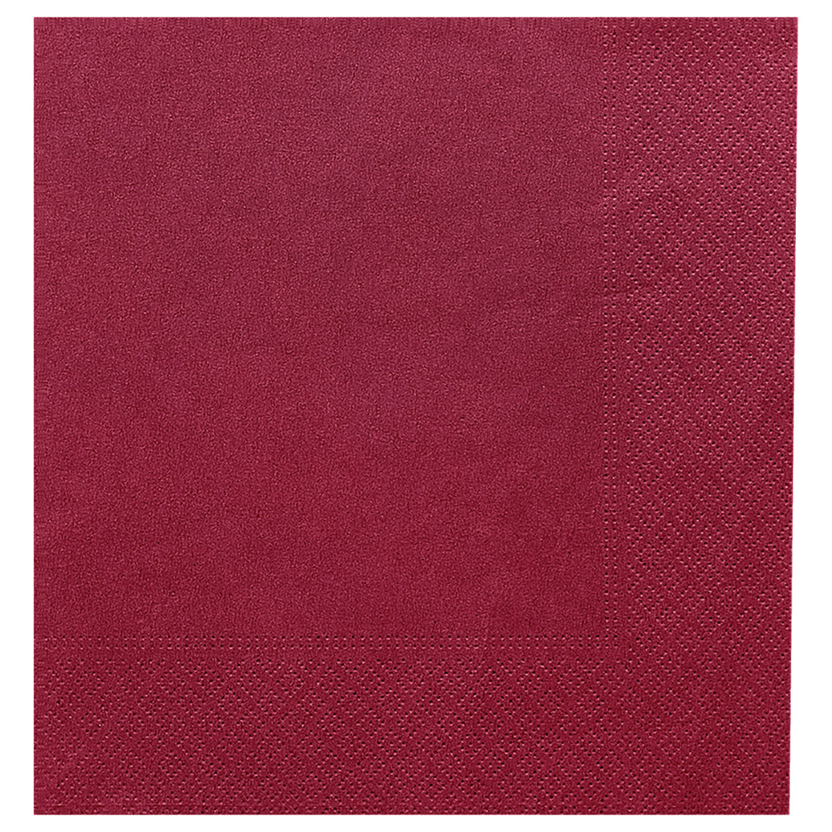 GARCIA DE POU Papieren servet 2-laags; 39x39 cm (BxL); bordeaux; 100 stuk / verpakking