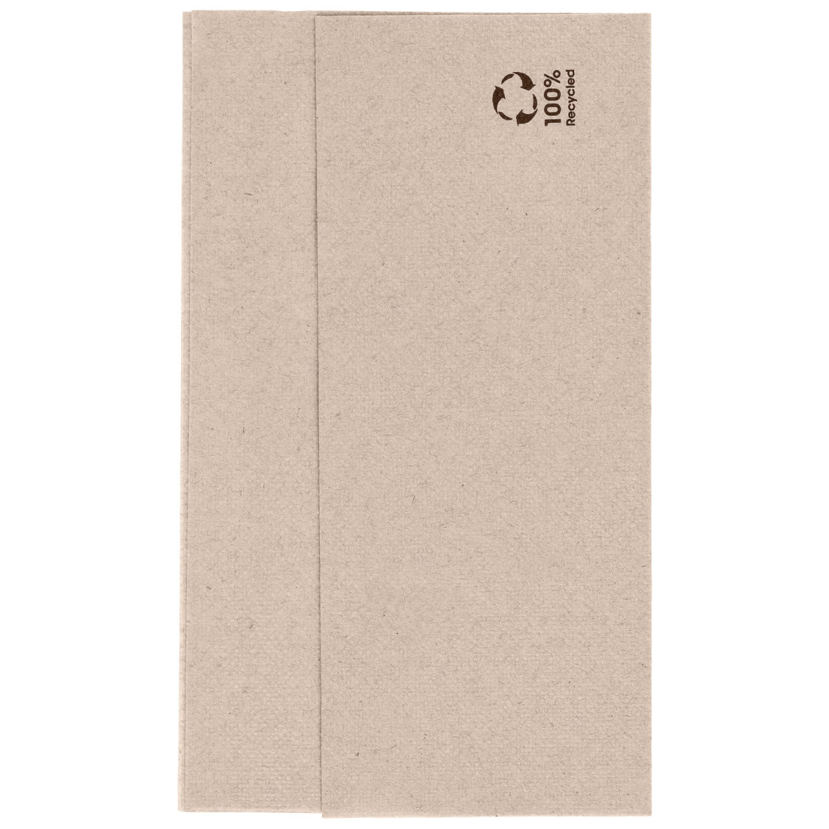 GARCIA DE POU Servetten Ecolabel 1/8 vouw; 33x33 cm (BxL); naturel; 100 stuk / verpakking