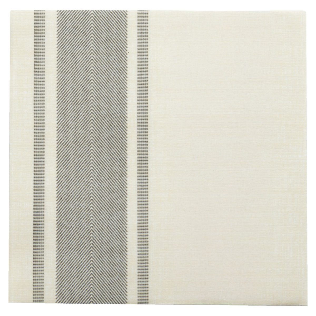 Ro.ial Servet Auris Airlaid; 40x40 cm (BxL); ivoor/grijs; 50 stuk / verpakking