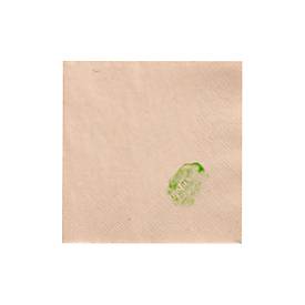 Papstar Servetten , 2-laags, L 240 x B 240 mm met ¼-vouw, FSC-gecertificeerd papier, naturel ongebleekt, 250 stuks.