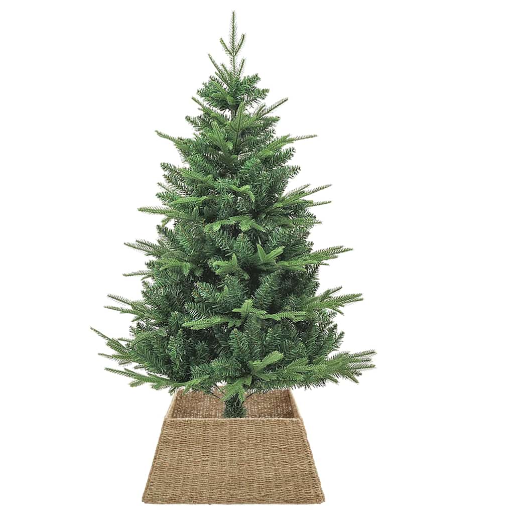vidaXL Kerstboomkraag Bruin 70 x 70 x 28 cm Zeegras