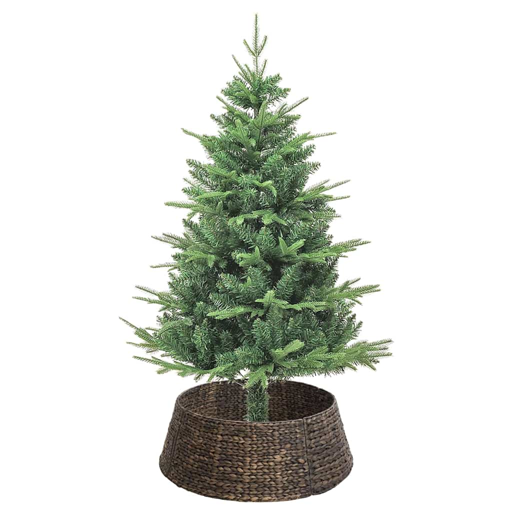 vidaXL Kerstboomkraag Zwart 75 x 75 x 25 cm Waterhyacint