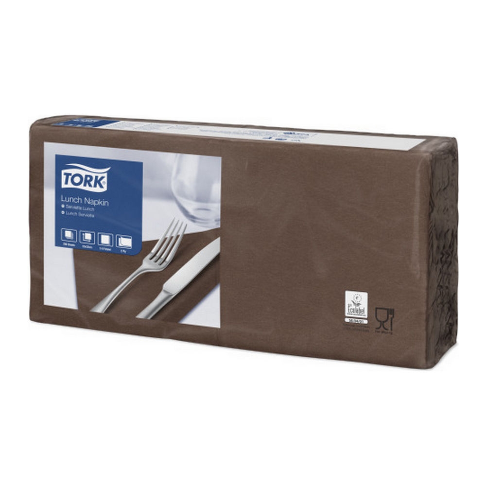 Tork | Lunch | servetten 33x33 cm bruin