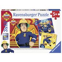 Ravensburger Verlag Fireman Sam: Bei Gefahr Sam rufen. Puzzle 3 x 49 Teile