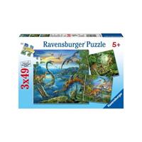 Ravensburger Verlag Ravensburger 09317 - Faszination Dinosaurier, Puzzle, 3x49 Teile