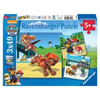Ravensburger Verlag Ravensburger 09239 - Paw Patrol auf vier Pfoten, 3 x 49 Teile Puzzle