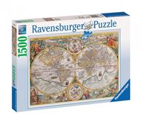 Ravensburger puzzels 1500 stukjes Wereldkaart 1594