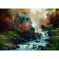 Schmidt Puzzle - Thomas Kinkade: Cobblestone Mill (1000 pieces) Vloer