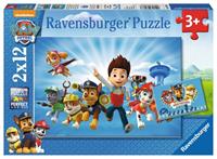 Ravensburger Verlag Ravensburger 07586 - Paw Patrol und Ryder, 2x12 Teile, Puzzle