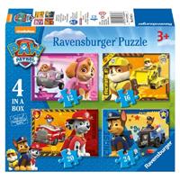 ravensburger Puzzel  Paw Patrol 4x puzzels 12+16+20+24 st