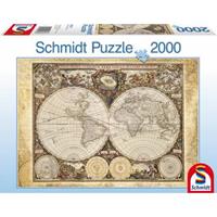 Schmidt Spiele Schmidt 58178 - Historische Weltkarte, 2000 Teile Puzzle