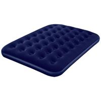 Bestway Camping luchtbed flocked blauw double 67002