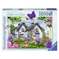ravensburger puzzel 1000 stukjes Delphinium Cottage