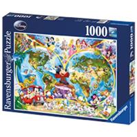 Puzzle Disney`s WeltkarteÂ  1000