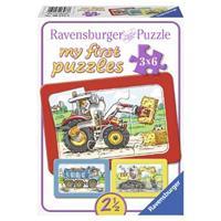 ravensburger My First Puzzle - Bouwvoertuigen 3x 6 stukjes