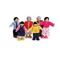 Hape Vrolijke houten poppenfamilie uit Azië