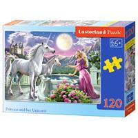 castorland Princess and her Unicorns,Puzzle 120 Tei