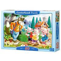 castorland Three Little Pigs - Puzzle - 60 Teile