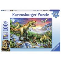 Ravensburger Verlag Ravensburger 10665 - Bei den Dinosauriern, XXL-Puzzle, 100 Teile