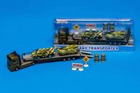 2-playtraffic 2-Play Traffic 2-Play Die-cast Truck Transporter with Tanks 24cm