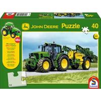 Schmidt Spiele John Deere, Traktor 6630 mit Feldspritze (Kinderpuzzle)