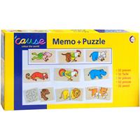 Memo en Puzzel Grappige Dieren, 32dlg.