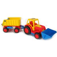Cavallino Toys Cavallino Basics Tractor met Shovel en Trailer