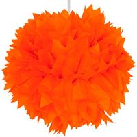 Folat Pompom Oranje 30cm, - oranje