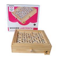Longfield houten labyrinth 35,5 x 30 cm blank