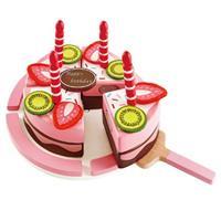Hape houten keuken accessoires Double Flavored Birthday Cake