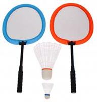 Merkloos Get & Go Badminton Set  - Blauw/Oranje