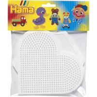 Hama Ironing beads Pegboards-heart and Hexagon Large