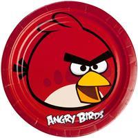 Riethmüller Angry Birds Partyteller im 8er Pack, 23cm, mit dem Hauptcharakter