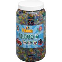 Hamabeads strijkkralen in pot - transparantmix (053), 13.000 stuks
