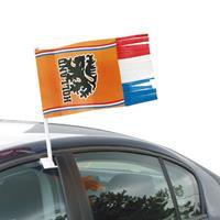 Holland Autovlag Oranje-RWB franje30x35cm - oranje
