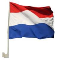 nederland Autovlaggen 2 stuks rood/wit/blauw 30 x 45 cm