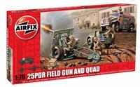 Airfix 1/76 25PDR Field Gun And Quad