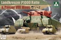 takom Landkreuzer P1000 Ratte (Prototype) & Panzer VIII Maus