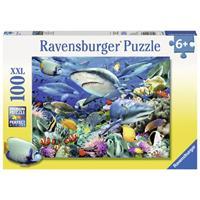 Ravensburger puzzel 100 stukjes haaienrif