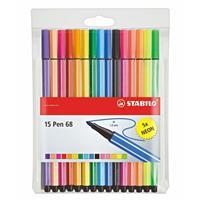 stabilo Pen 68 - 15 kleuren