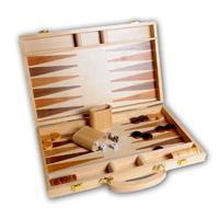 Buffalo Büffel-Backgammon mit eingelegtem Holz 38,1 cm