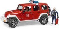 Bruder - Jeep Wrangler Unlimited Rubicon Fire Dept vehicle with fireman (BR2528)