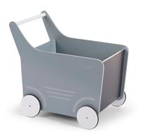 CHILDHOME Poppenwagen hout grijs