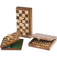 Buffalo Schachspiel Magnetic 15x30cm Holz
