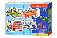 castorland Exciting Jobs,4x Puzzle 3+4+6+9 Teile
