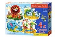 castorland Animals of Africa,4 xPuzzle(4+5+6+7)