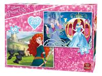 King International 2 Puzzles - Disney Princess 24 Teile Puzzle King-Puzzle-05416